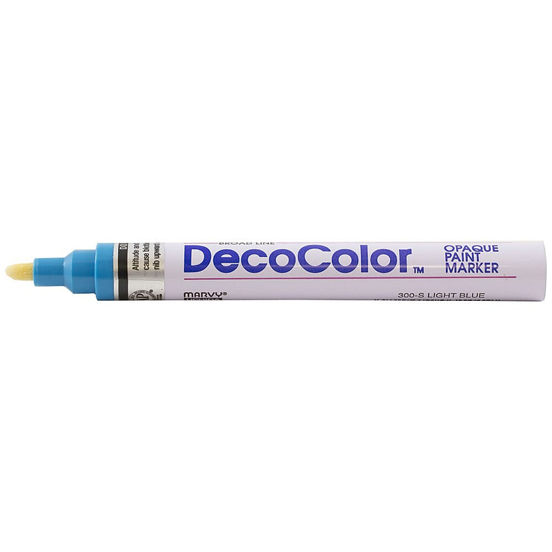 JAM Paper Opaque Paint Markers, Broad Tip, Light Blue, 2/Pack (526300LBa)