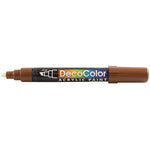 Marvy Uchida Acrylic Paint Markers, Chisel Tip, Brown, 2/Pack (526315BRa)