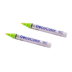 Marvy Uchida DecoColor Opaque Paint Markers, Broad Tip, Light Green, 2/Pack (526300LGa)