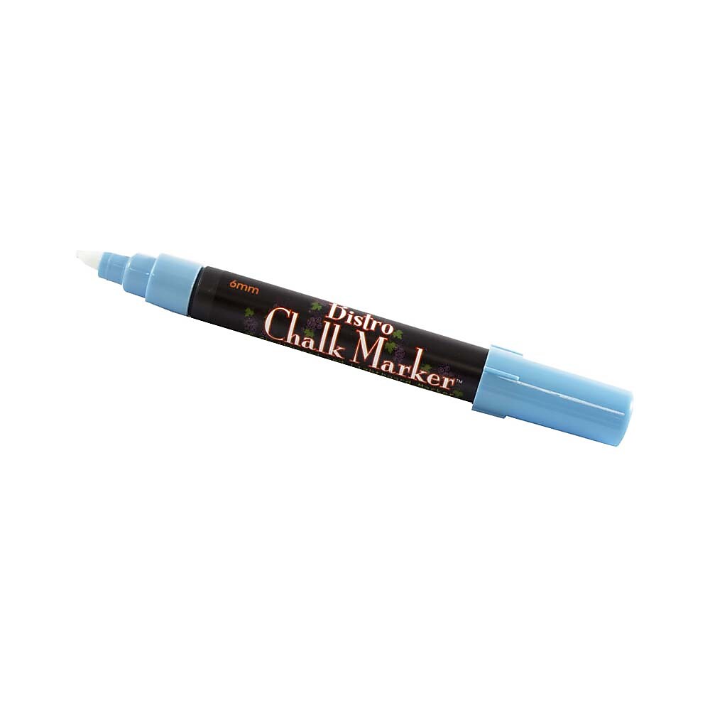 Marvy Uchida® Broad Point Erasable Chalk Markers, Baby Blue, 2/Pack (526480BBa)