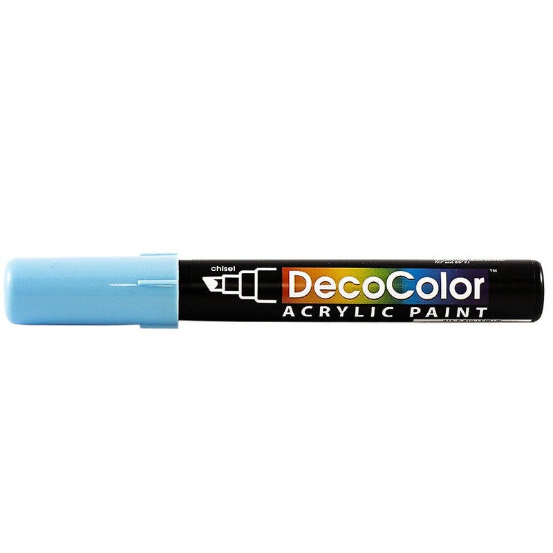 Marvy Uchida Acrylic Paint Markers, Chisel Tip, Light Blue, 2/Pack (526315LBa)