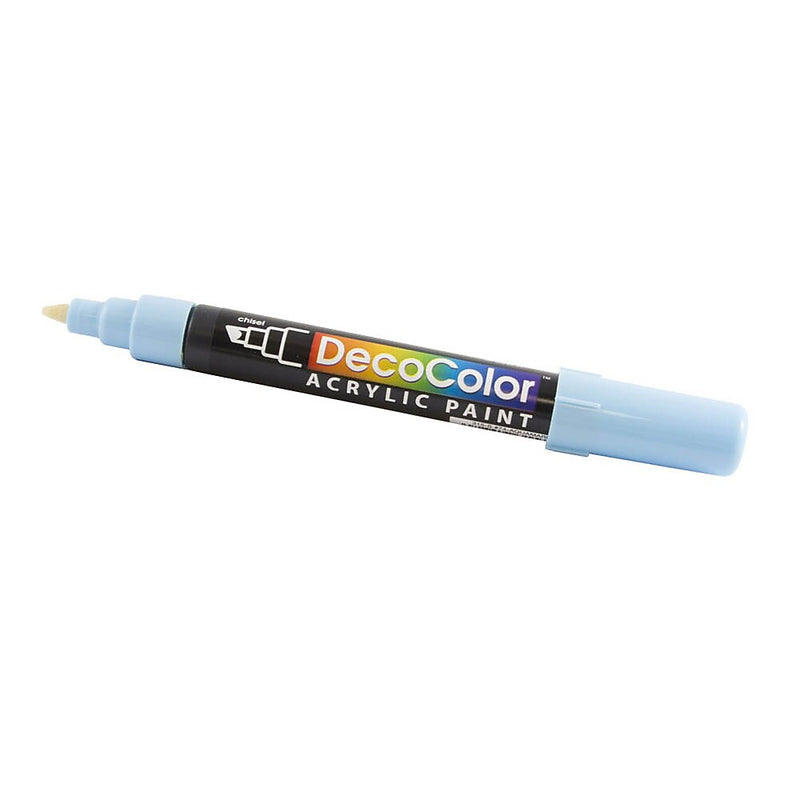 Marvy Uchida DecoColor Acrylic Paint Markers, Chisel Tip, Aquamarine, 2/Pack (526315AQa)
