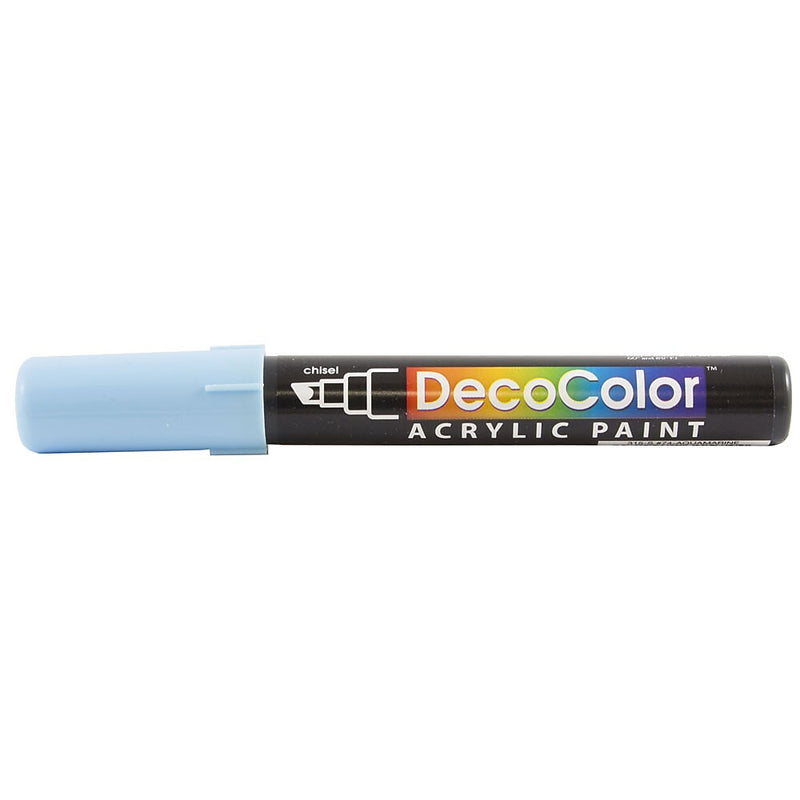 Marvy Uchida DecoColor Acrylic Paint Markers, Chisel Tip, Aquamarine, 2/Pack (526315AQa)