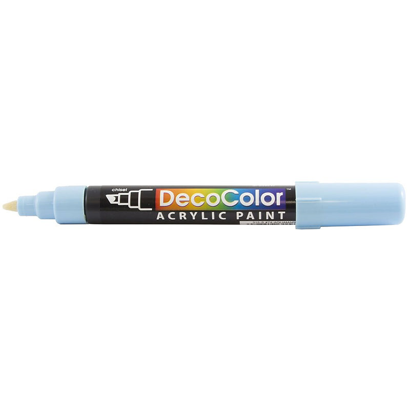 Marvy Uchida DecoColor Acrylic Paint Markers, Chisel Tip, Aquamarine, 2/Pack (526315AQa)