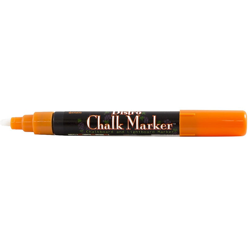 Marvy Uchida® Broad Point Erasable Chalk Markers, Orange, 2/Pack (526480ORa)