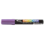 Marvy Uchida Acrylic Paint Markers, Chisel Tip, Metallic Violet Purple, 2/Pack (526315MVa)