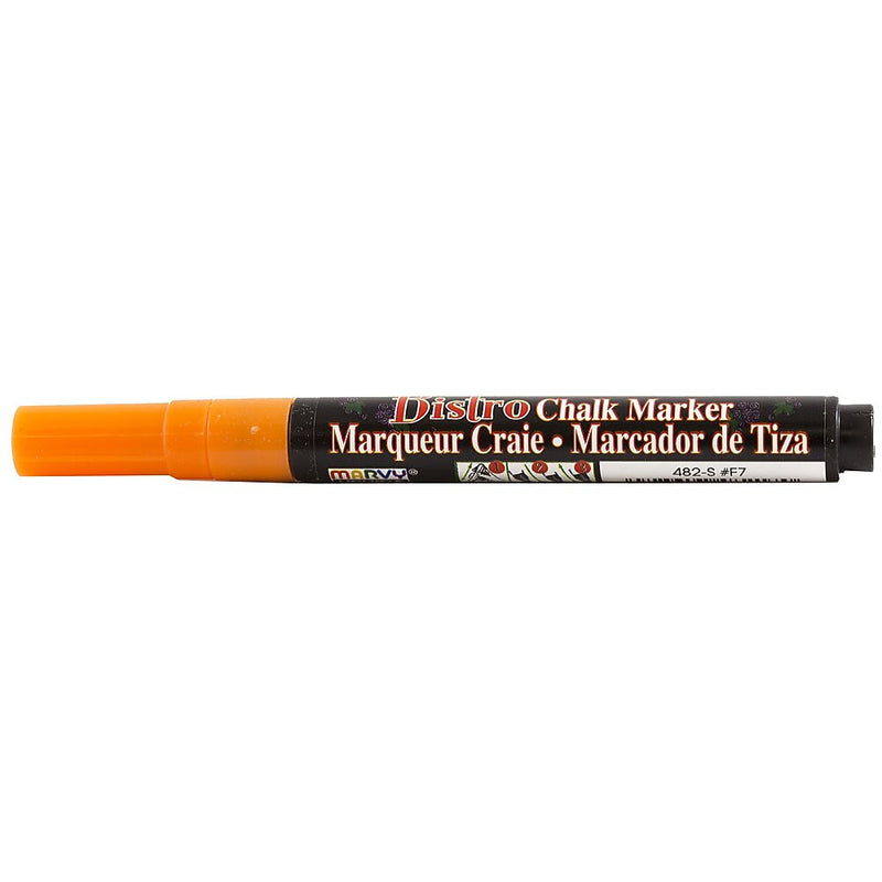 Marvy Uchida® Fine Point Erasable Chalk Markers, Orange, 2/Pack (526482ORa)