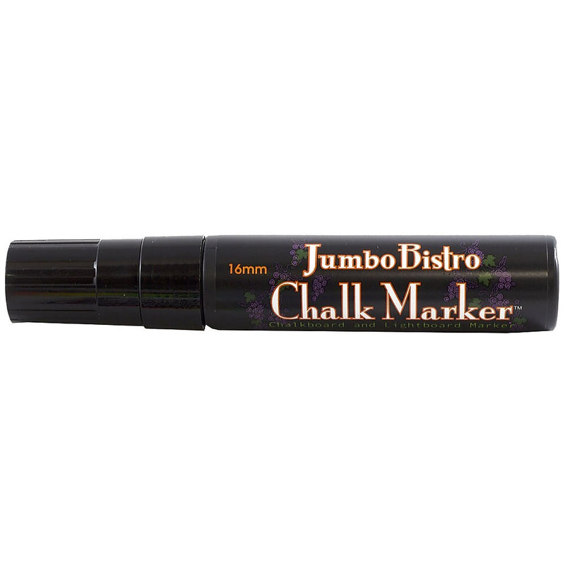 Marvy Uchida® Jumbo Point Erasable Chalk Markers, Black, 2/Pack (526481BAa)