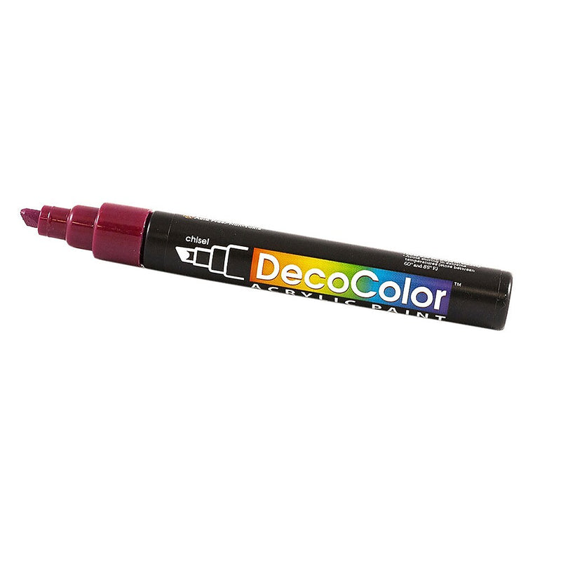 Marvy Uchida Acrylic Paint Markers, Chisel Tip, Aubergine, 2/Pack (526315AUa)
