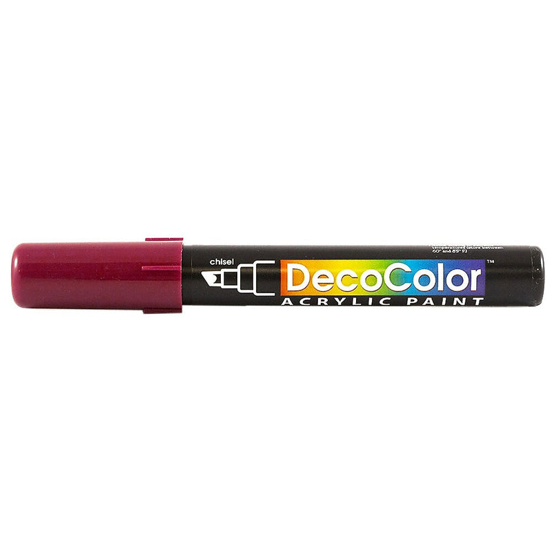 Marvy Uchida Acrylic Paint Markers, Chisel Tip, Aubergine, 2/Pack (526315AUa)