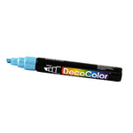Marvy Uchida Acrylic Paint Markers, Chisel Tip, Metallic Blue, 2/Pack (526315MBa)