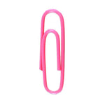 JAM Paper Paper Clips, 1" Capacity, Pink, 100 Clips/Pack, 2/Pack (42186872a)