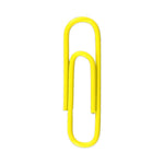 JAM Paper Paper Clips, 1" Capacity, Yellow, 100 Clips/Pack, 2/Pack (2183756a)