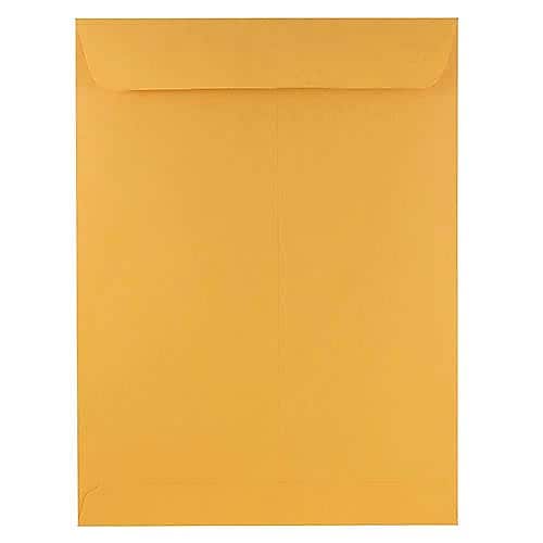JAM Paper Open End Catalog Envelopes, 9" x 12", Brown Kraft, 1000/Pack ( 8383-1M)