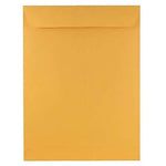 JAM Paper Open End Catalog Envelopes, 9" x 12", Brown Kraft, 50/Pack (4132-50)