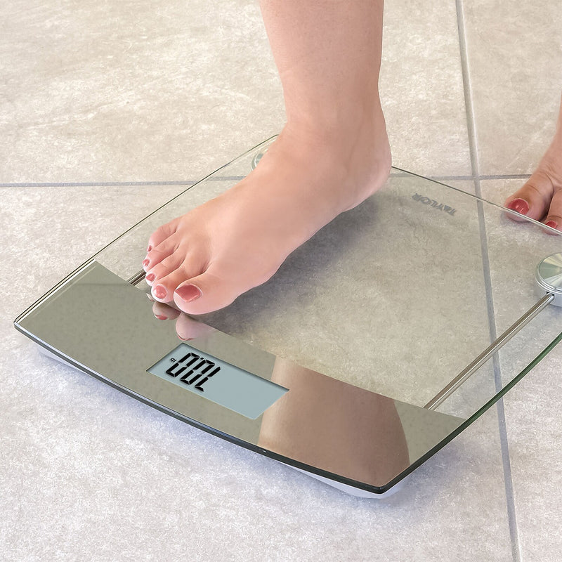 Taylor Precision Products TAP75244192 Digital Scale, Clear, 440lbs. Capacity