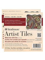 Strathmore Artist Tiles Watercolor Pad, 6" x 6", 10 Sheets/Pad, 2 Pads/Pack (PK2-105-973-1)