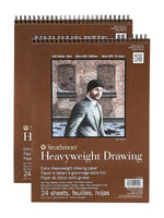 Strathmore 400 Series Heavyweight Drawing Paper, 9 in. x 12 in. Pad of 24 Sheets, 2/Pack (PK2-400-209-1)