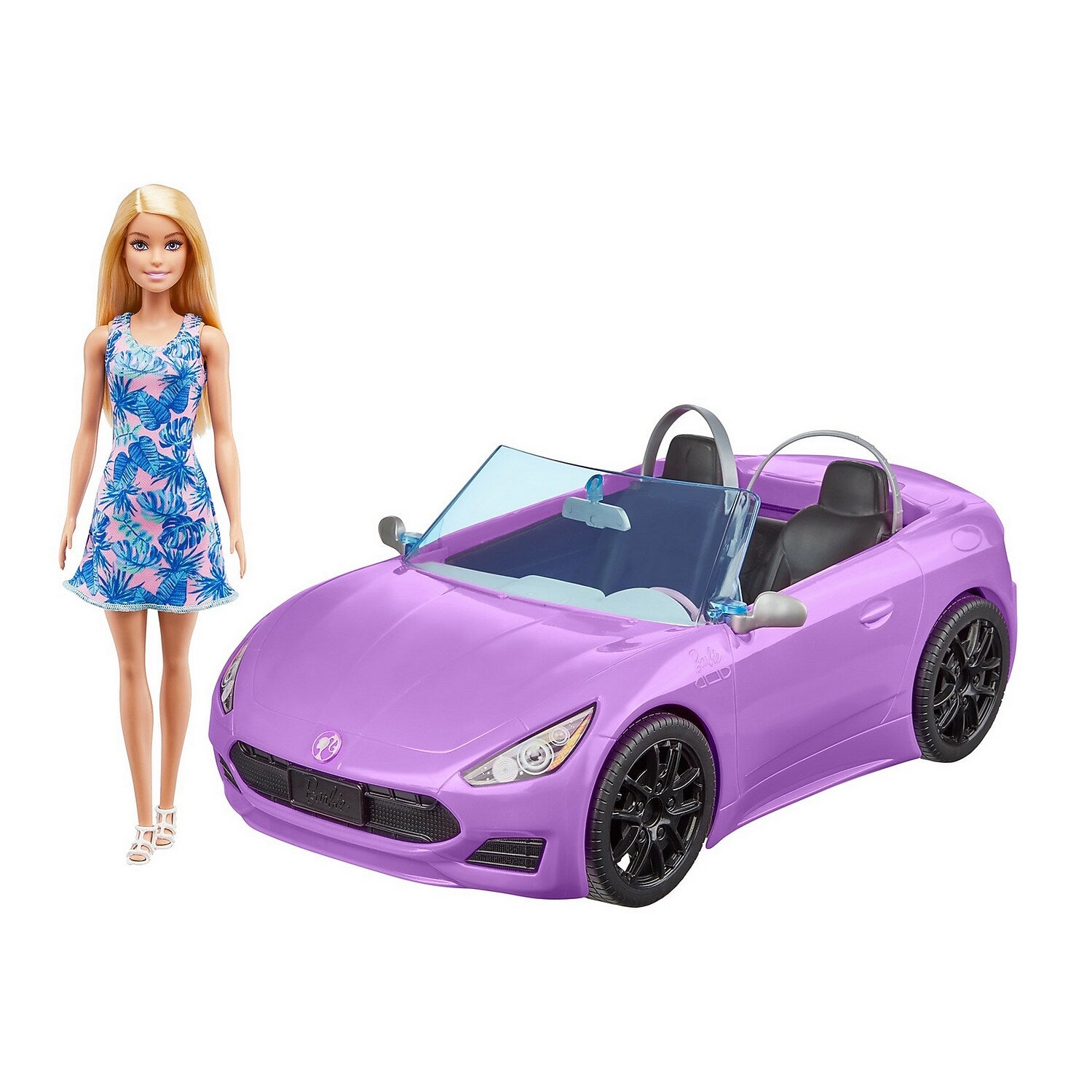 Mattel Barbie Doll and Vehicle, Blonde, 2/Pack (HBY29)