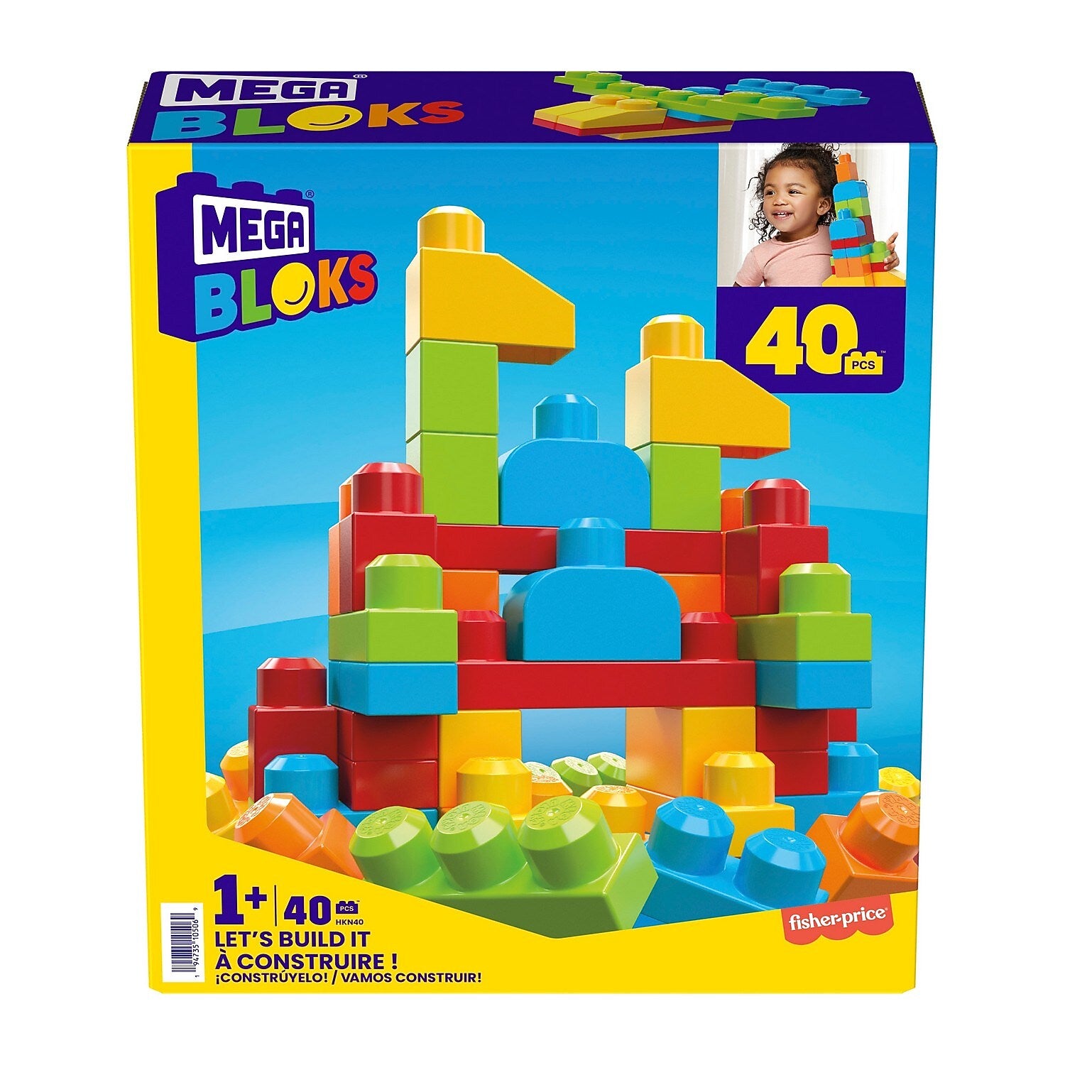 Mega Bloks Let's Build It!, 2/Pack (HKN40)