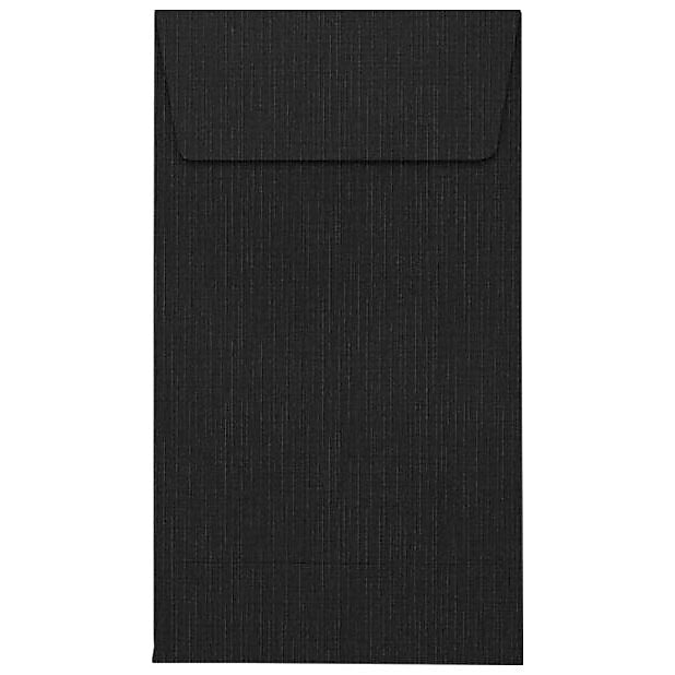 JAM Paper Self Seal #5 1/2 Coin Envelopes, 3 1/8" x 5 1/2", Black, 500/Pack (512CO-BLI-500)