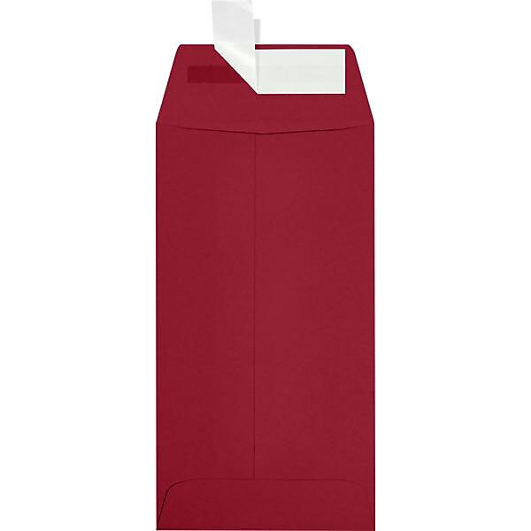 JAM Paper Self Seal #7 Coin Envelopes, 3 1/2" x 6 1/2", Garnet Red, 250/Pack (7CO-101-250)