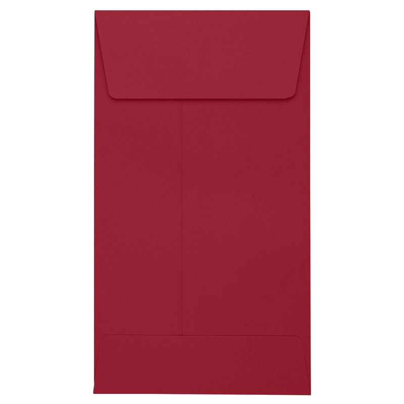 JAM Paper Self Seal #5 1/2 Coin Envelopes, 3 1/8" x 5 1/2", Garnet Red, 500/Pack (512CO-101-500)