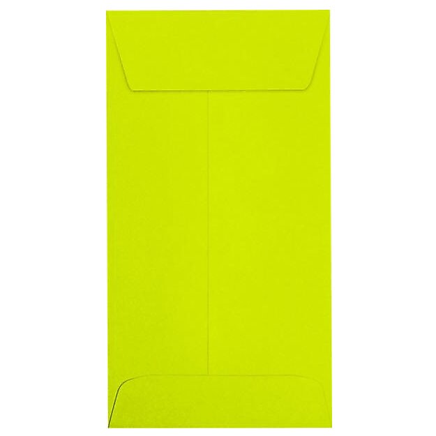 JAM Paper Self Seal #7 Coin Envelopes, 3 1/2" x 6 1/2", Green, 50/Pack (LUX-7CO-L22-50)