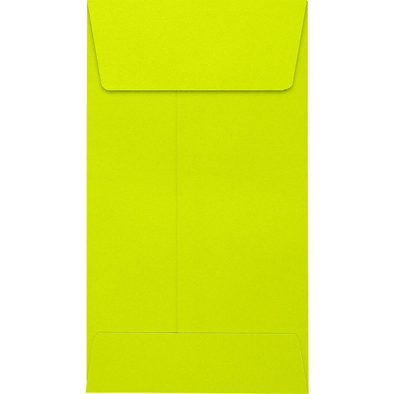 JAM Paper Self Seal #5 1/2 Coin Envelopes, 3 1/8" x 5 1/2", Green, 50/Pack (512CO-L22-50)