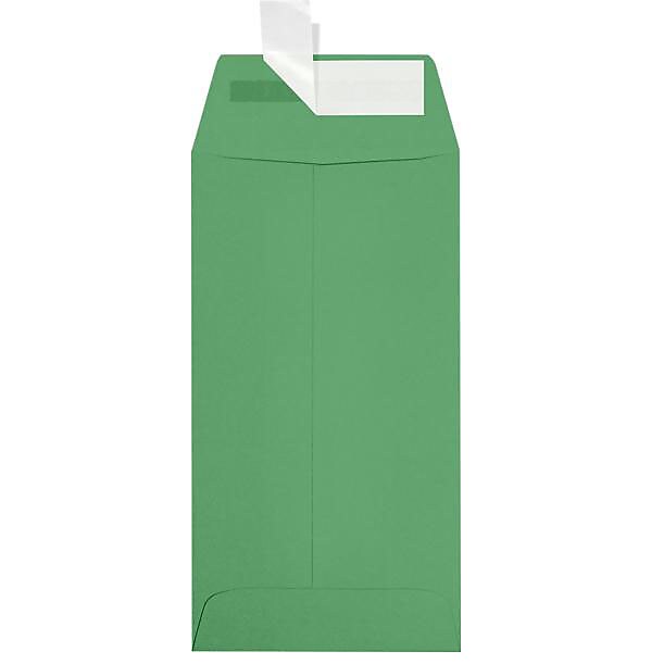 JAM Paper Self Seal #7 Coin Envelopes, 3 1/2" x 6 1/2", Green, 250/Pack (7CO-L17-250)