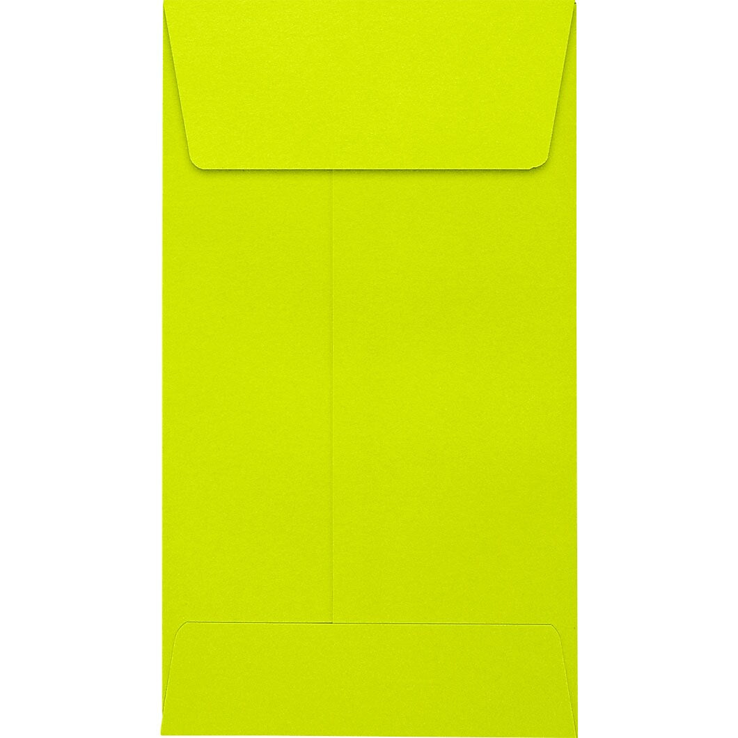 JAM Paper Self Seal #5 1/2 Coin Envelopes, 3 1/8" x 5 1/2", Green, 250/Pack (512CO-L22-250)