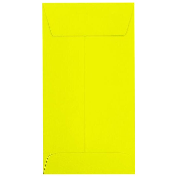 JAM Paper Self Seal #7 Coin Envelopes, 3 1/2" x 6 1/2", Yellow, 500/Pack (LUX-7CO-L20-500)