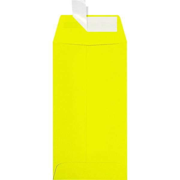 JAM Paper Self Seal #7 Coin Envelopes, 3 1/2" x 6 1/2", Yellow, 500/Pack (LUX-7CO-L20-500)