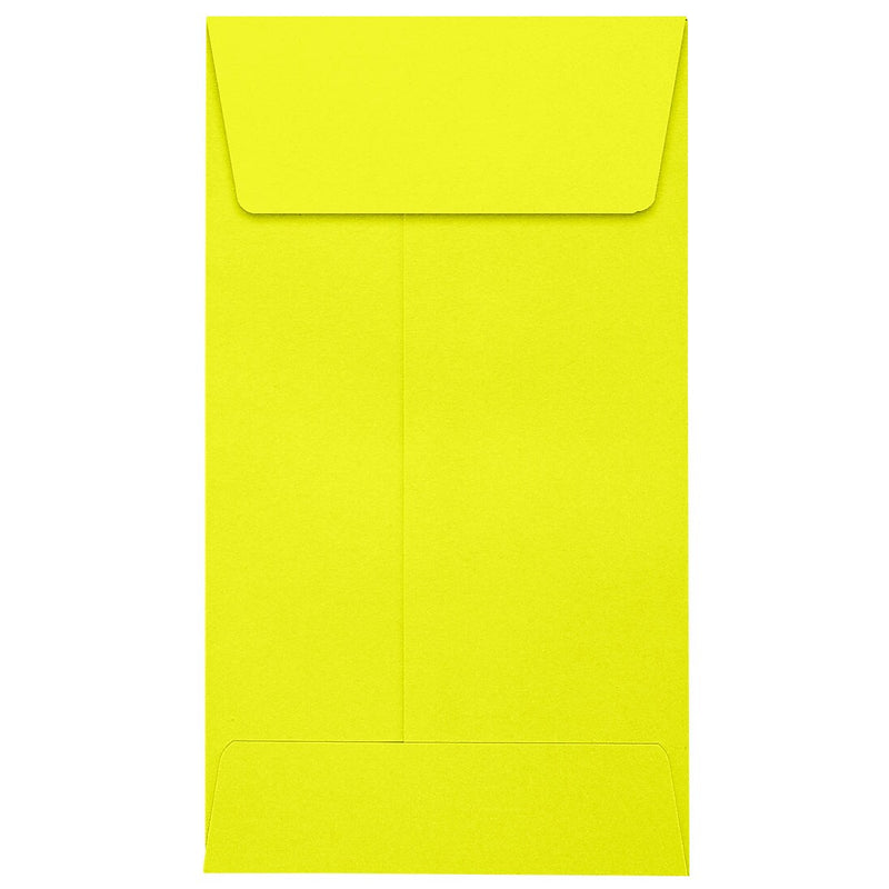 JAM Paper Self Seal #5 1/2 Coin Envelopes, 3 1/8" x 5 1/2", Yellow, 250/Pack (512CO-L20-250)