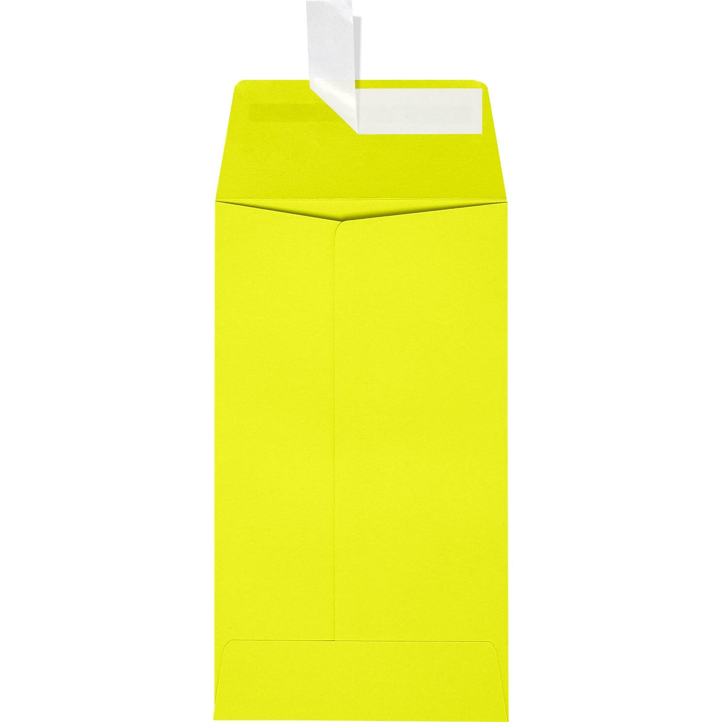 JAM Paper Self Seal #5 1/2 Coin Envelopes, 3 1/8" x 5 1/2", Yellow, 250/Pack (512CO-L20-250)