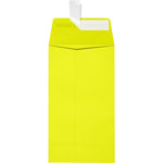 JAM Paper Self Seal #5 1/2 Coin Envelopes, 3 1/8" x 5 1/2", Yellow, 50/Pack (512CO-L20-50)