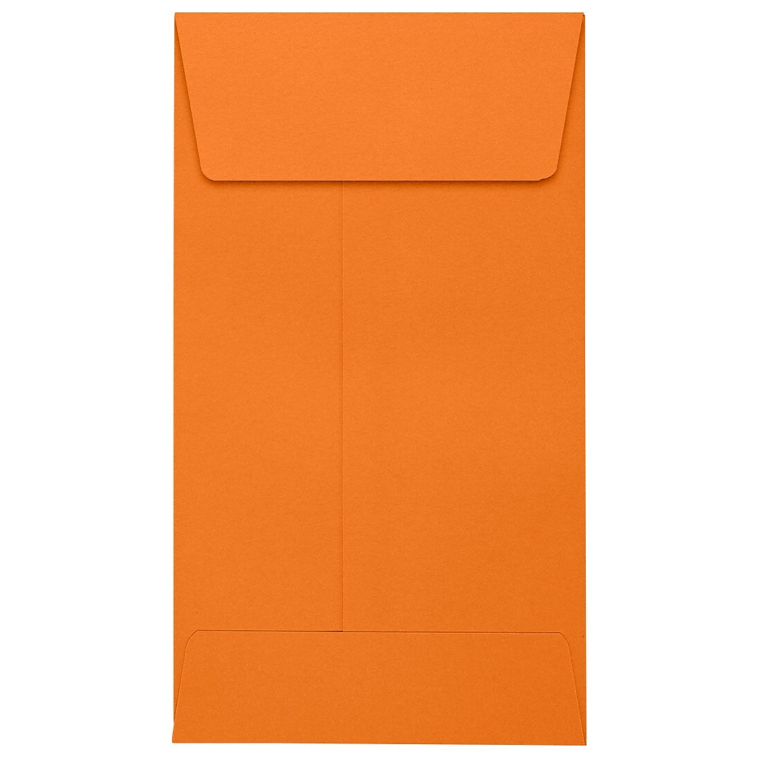 JAM Paper Self Seal #5 1/2 Coin Envelopes, 3 1/8" x 5 1/2", Orange, 250/Pack (512CO-11-250)
