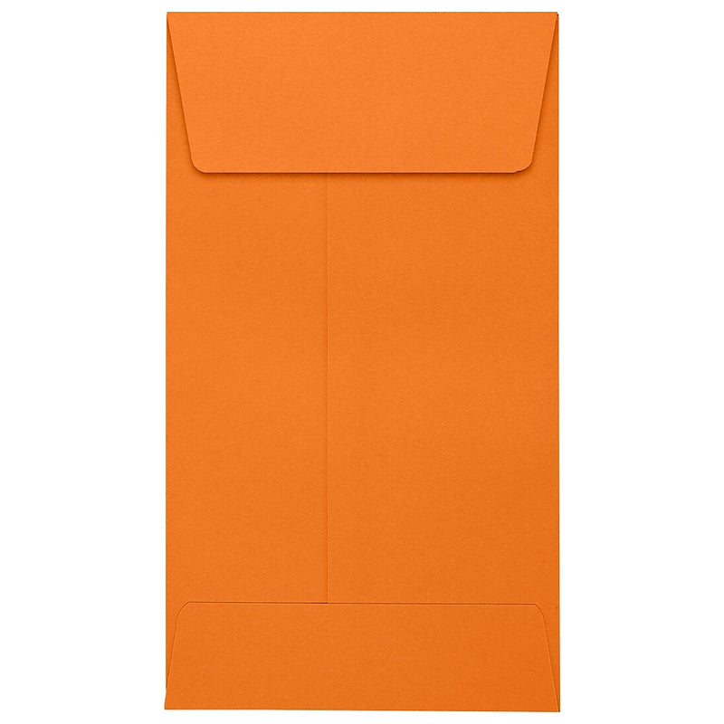 JAM Paper Self Seal #5 1/2 Coin Envelopes, 3 1/8" x 5 1/2", Orange, 250/Pack (512CO-11-250)