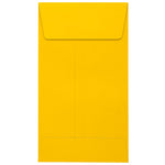JAM Paper Self Seal #5 1/2 Coin Envelopes, 3 1/8" x 5 1/2", Sunflower Yellow, 50/Pack (LUX-512CO-12-50)