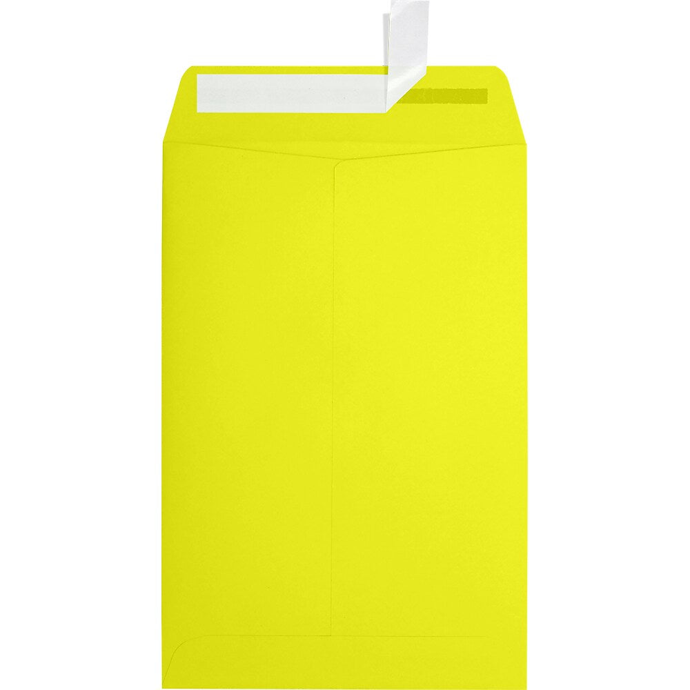 JAM Paper 6 x 9 Open End Envelopes, Citrus Yellow, 500 Pack (1644-L20-500)