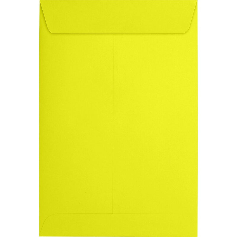 JAM Paper 6 x 9 Open End Envelopes, Citrus Yellow, 250 Pack (1644-L20-250)