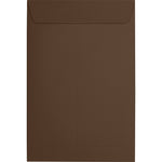 JAM Paper 6 x 9 Open End Envelopes ,Chocolate , 50 Pack, Brown (EX1644-17-50)