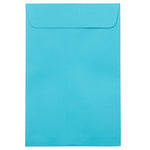 JAM Paper 6 x 9 Open End Envelopes ,Pool , 50 Pack, Blue (LUX-1644-102-50)