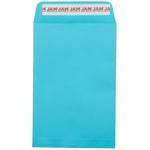 JAM Paper 6 x 9 Open End Envelopes ,Pool , 50 Pack, Blue (LUX-1644-102-50)