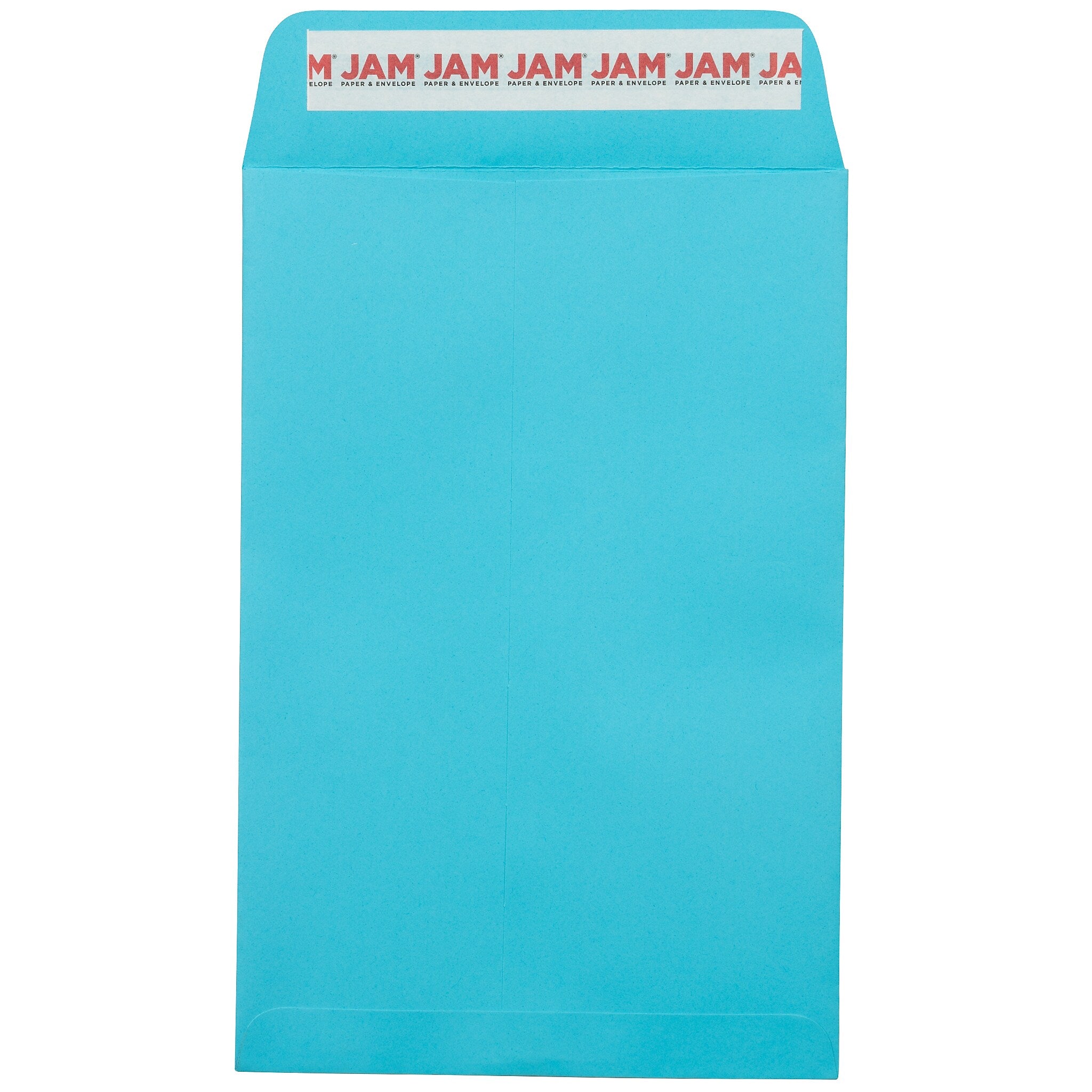 JAM Paper 6 x 9 Open End Envelopes ,Pool , 50 Pack, Blue (LUX-1644-102-50)
