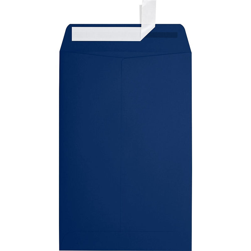 JAM Paper 6 x 9 Open End Envelopes ,Navy , 50 Pack, Dark Blue (LUX-1644-103-50)