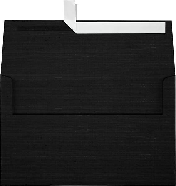 JAM Paper A10 Invitation Envelope, Black Linen, w Peel and Press Seal, 500 Pack, 6 x 9 1/2", Black (4590-BLI-500)