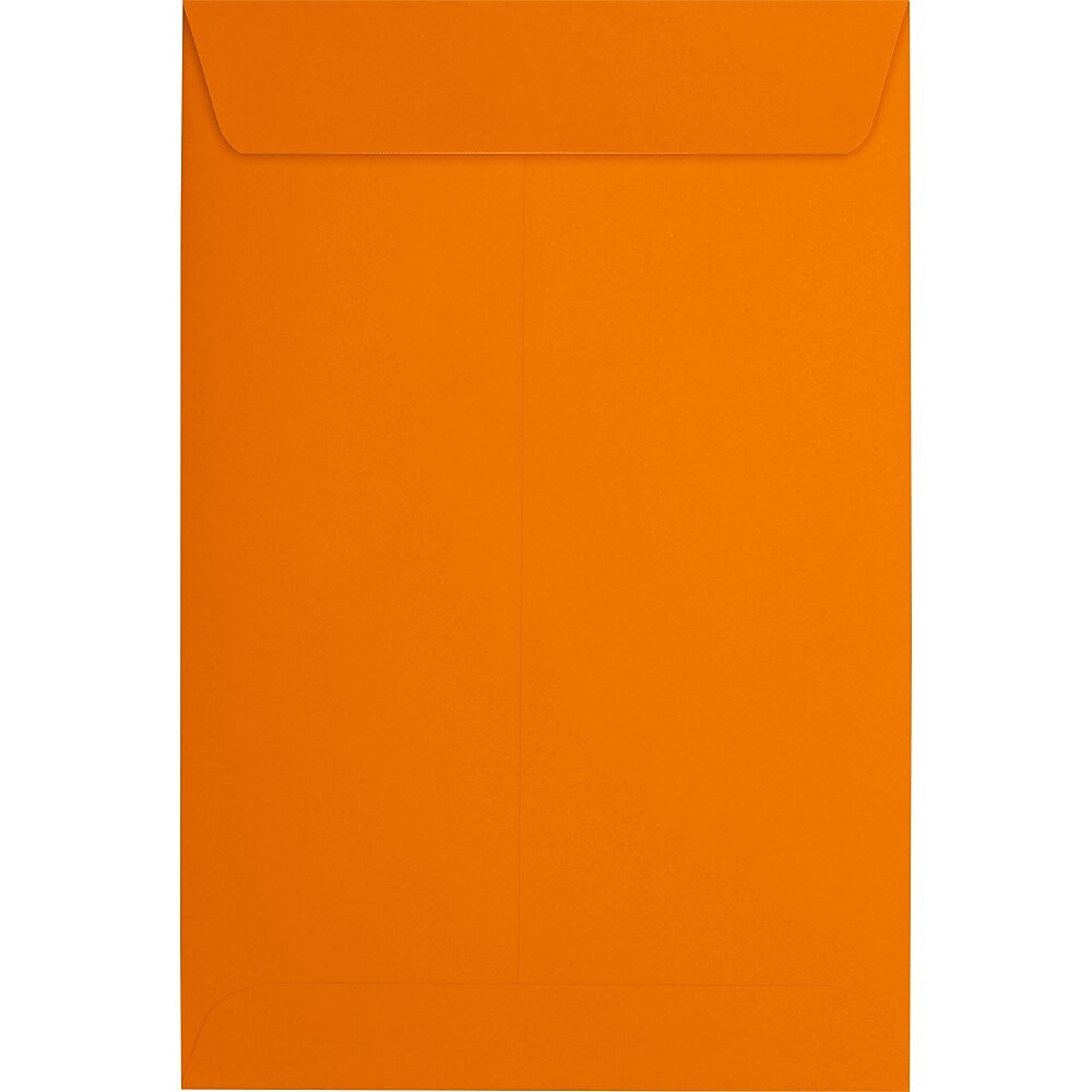 JAM Paper 6 x 9 Open End Envelopes, Peel & Press, Mandarin Orange, 500/Pack (EX1644-11-500)