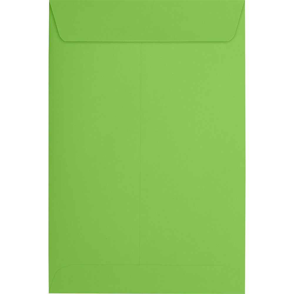 JAM Paper 6 x 9 Open End Envelopes ,Limelight , 50 Pack, Green (LUX-1644-101-50)