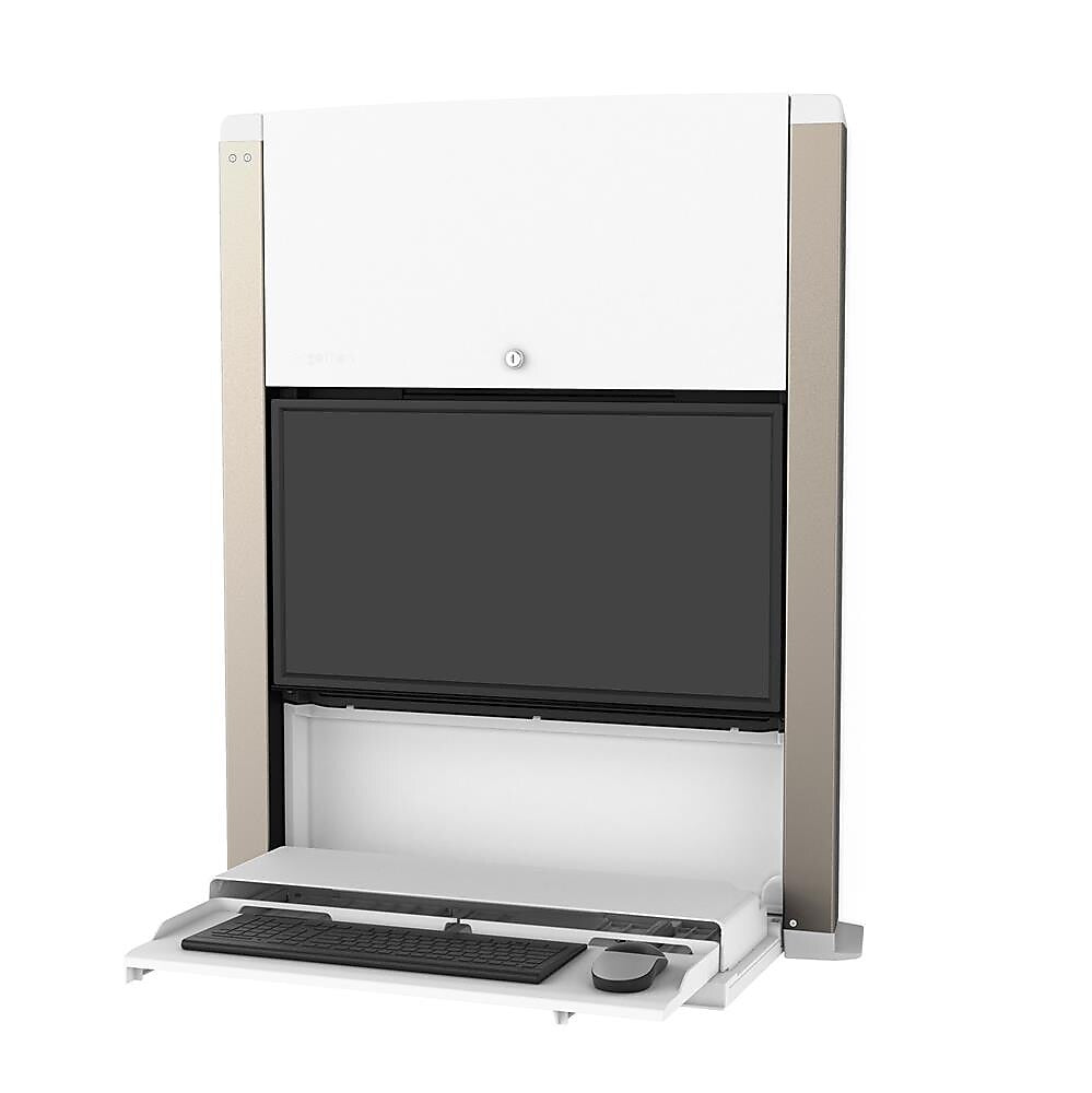 Ergotron CareFit Adjustable Mounts, Up to 27" Monitor, White (61-367-030)